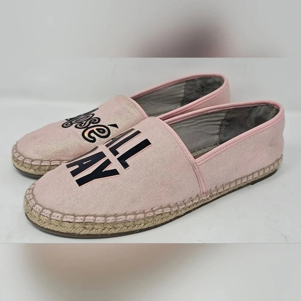 Sam Edelman Circus Leni Espadrille Slip On Flats, Rose All day Size 7.5
